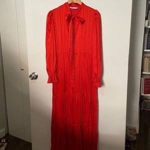 NWT Long Red Dress from ZARA ❤️